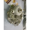 Bộ ấm trà khay tròn xoay 360 màu vân đá - Sang trọng cho gia đình và nhà hàng, giảm giá 699.999₫ 7