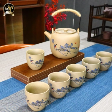 Bộ Ấm Trà Nhật Bản Cao Cấp – 1 ấm + 6 chén, kèm hộp quà tặng, giảm giá 459.000₫ 5