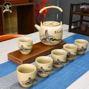 Bộ Ấm Trà Nhật Bản Cao Cấp – 1 ấm + 6 chén, kèm hộp quà tặng, giảm giá 459.000₫ 6