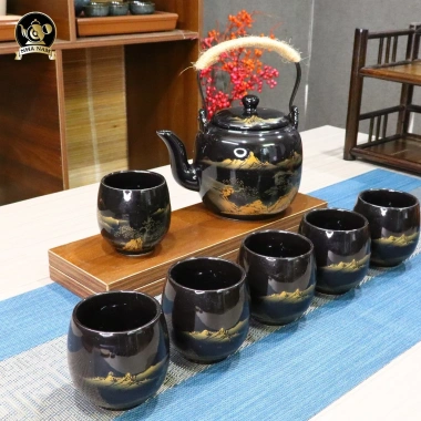 Bộ Ấm Trà Nhật Bản Cao Cấp – 1 ấm + 6 chén, kèm hộp quà tặng, giảm giá 459.000₫ 8