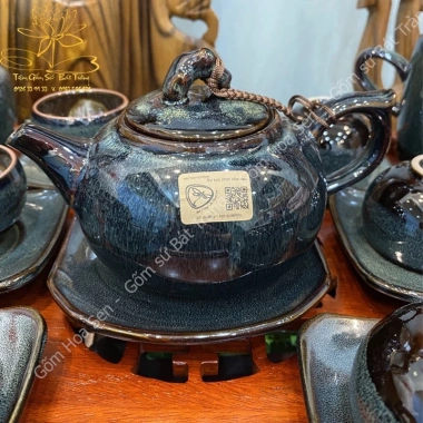 Bộ Ấm Trà Quả Hồng cao cấp - Ấm Chén Tô Thanh Sơn, tách Bát Tràng, chỉ 650.000 6 Bộ Ấm Trà Quả Hồng cao cấp - Ấm Chén Tô Thanh Sơn, tách Bát Tràng, chỉ 650.000 6