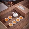 Bộ ấm trà sứ men thô cao cấp 1 ấm 6 chén - thiết kế tinh tế, hộp quà sang trọng, giá ưu đãi 76,160₫ 3
