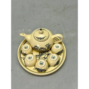 Bộ ấm trà thờ gốm Chu Đậu truyền thống: thiết kế tinh tế, giảm 23% chỉ 319.200₫ 3