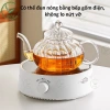 Bộ Ấm Trà Thủy Tinh 6 Chén + Đế Nến, Bình Trà 600ml Lọc Nóng - Giá Ưu Đãi 89.000đ 3