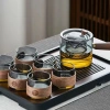 Bộ ấm trà thủy tinh chịu nhiệt cao, tách trà văn phòng không bỏng – Giá chỉ 432.000 VND 6