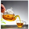 Bộ Ấm Trà Thuỷ Tinh Hoa Cúc 6 Chén Đế Nến - Sang trọng, Giá ưu đãi 68.900 8