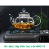 Bộ ấm trà thủy tinh hoa cúc chiếu nhiệt - Nhiều mẫu chọn, giá ưu đãi 69.000đ 7