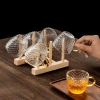 Bộ Ấm Trà Thủy Tinh Vảy Rồng Borosilicate Chịu Nhiệt Set Bình Ly Pha Trà Tay Cầm Vàng 90.000₫ 6