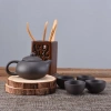 Bộ Ấm Uống Trà Zisha Elegance 4 Chén - Hộp Chống Sóc - Chén Gốm Nâu Đậm 60.822 VND 5
