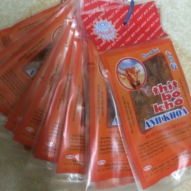Bò Anh Khoa 15g - Gói Nhỏ Tiện Lợi, Giá Gốc 13.640 VND Giảm còn 11.000 VND, Thịt Bò Sấy Khô Giàu Protein 1 Bò Anh Khoa 15g - Gói Nhỏ Tiện Lợi, Giá Gốc 13.640 VND Giảm còn 11.000 VND, Thịt Bò Sấy Khô Giàu Protein 1