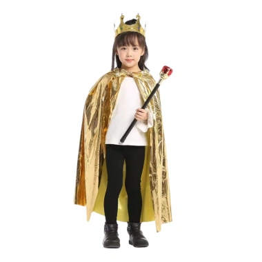 Bộ Áo Choàng Vương Miện & Quyền Trượng Hóa Trang Cosplay Halloween Trẻ - Giá 110k