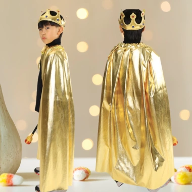 Bộ Áo Choàng Vương Miện & Quyền Trượng Hóa Trang Cosplay Halloween Trẻ - Giá 110k