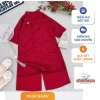 Bộ áo dài 4 tà gấm hạc, quần lụa dâu dâu Kids Shop - Giá ưu đãi 230.000đ