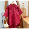 Bộ áo dài 4 tà gấm hạc, quần lụa dâu dâu Kids Shop - Giá ưu đãi 230.000đ 4