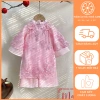 Bộ áo dài bé gái cách tân Tết 2.026, thiết kế trung thu sang trọng - Tiệm áo dài nhà Cam, giảm giá 20%