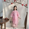 Bộ áo dài bé gái cách tân Tết 2.026, thiết kế trung thu sang trọng - Tiệm áo dài nhà Cam, giảm giá 20% 2