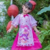 Bộ Áo Dài Bé Gái Họa Tiết Cao Cấp JUNE Mềm Mại - Giá ưu đãi 301.000₫ 5