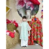 Bộ Áo Dài Bé Gái Nabani NB25.653 - Vải Tơ Thêu Xanh, Thiết Kế Trung Thu và Tết, Giá 252k 9