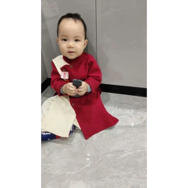 Bộ áo dài cách tân Tết cho bé trai 9-30kg thiết kế hiện đại, giá ưu đãi 139.000₫