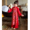 Bộ áo dài HỎA TỐC bé gái 10-40kg hoa sắc xuân vải mềm mát đón xuân, chỉ 255k