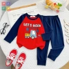 Bộ áo dài tay bé trai in hình xe cotton cao cấp, mềm thoáng mát, giảm giá 94.000₫ 8