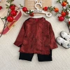 Bộ Áo Dài Tết Bé Trai Thượng Hải - Áo Cổ Tàu Kim Tuyến và Quần Dài Giá 249k 3