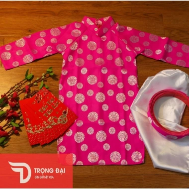 Bộ Áo Dài Trẻ Em Truyền Thống Đẹp Chơi Tết Du Xuân Giá 160.000 VNĐ 7