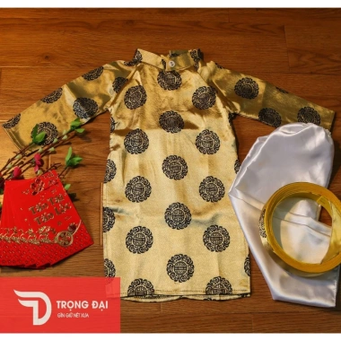 Bộ Áo Dài Trẻ Em Truyền Thống Đẹp Chơi Tết Du Xuân Giá 160.000 VNĐ 9