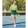 Bộ áo gió dài tay nữ phối váy lưới năng động Pickleball, tennis, golf - Giảm còn 425k