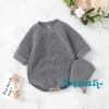 Bộ Áo Liền Quần Dệt Kim Tay Dài Cổ Tròn Màu Trơn Kèm Mũ Thời Trang Thu Đông Bé Gái Giá Ưu Đãi 300.866 VND 3