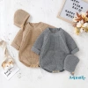Bộ Áo Liền Quần Dệt Kim Tay Dài Cổ Tròn Màu Trơn Kèm Mũ Thời Trang Thu Đông Bé Gái Giá Ưu Đãi 300.866 VND 9