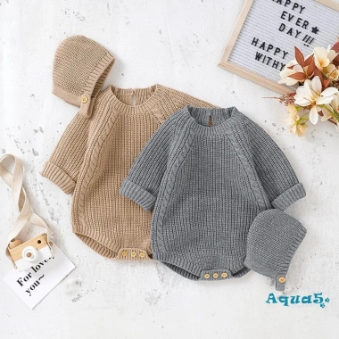 Bộ Áo Liền Quần Dệt Kim Tay Dài Cổ Tròn Màu Trơn Kèm Mũ Thời Trang Thu Đông Bé Gái Giá Ưu Đãi 300.866 VND 9