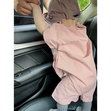 Bộ áo liền quần Hàn Quốc mùa hè màu hồng đẹp mắt - Giá chỉ 276.870đ, giảm mạnh 5