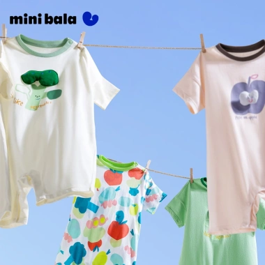 Bộ áo liền quần khô nhanh & kháng khuẩn minibala cho bé sơ sinh - Giá ưu đãi 288k