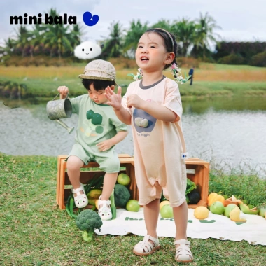 Bộ áo liền quần khô nhanh & kháng khuẩn minibala cho bé sơ sinh - Giá ưu đãi 288k