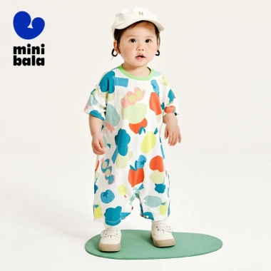Bộ áo liền quần khô nhanh & kháng khuẩn minibala cho bé sơ sinh - Giá ưu đãi 288k