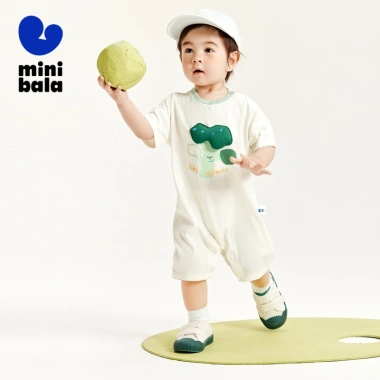 Bộ áo liền quần khô nhanh & kháng khuẩn minibala cho bé sơ sinh - Giá ưu đãi 288k