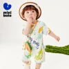 Bộ áo liền quần khủng long Minibala bé mùa hè, một mảnh thoáng mát, thích hợp bò ngoài trời - 567.000đ