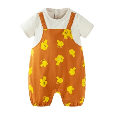 Bộ áo liền quần minibala Cotton Baby Suspender hai mảnh: Giá ưu đãi 371.520₫, chất mềm, thoáng mát cho bé 5