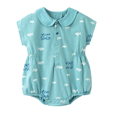 Bộ áo liền quần minibala ngoài trời cho bé mùa hè, thân thiện da, bò một mảnh, giá 504k 5