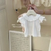 Bộ áo liền quần mùa hè công chúa mỏng Onesie bé gái tay ngắn size 7.7 thời trang 3