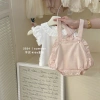 Bộ áo liền quần mùa hè công chúa mỏng Onesie bé gái tay ngắn size 7.7 thời trang 4