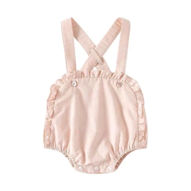 Bộ áo liền quần mùa hè công chúa mỏng Onesie bé gái tay ngắn size 7.7 thời trang 5