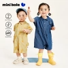 Bộ áo liền quần ngắn tay Minibala rộng khủng long cho bé sơ sinh - 409.320 VND