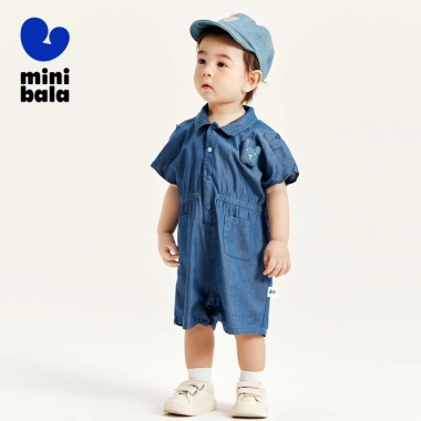 Bộ áo liền quần ngắn tay Minibala rộng khủng long cho bé sơ sinh - 409.320 VND 8