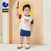 Bộ áo ngắn tay cotton minibala Unisex cho bé Quần short hai mảnh dễ thương mùa hè 5