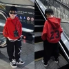 Bộ áo nỉ có mũ Jaydan Black cho bé trai - Hoodie trẻ em, giá chỉ 350.000 VND 8