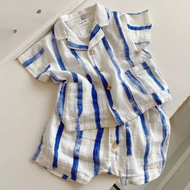 Bộ áo quần trẻ em cotton thoáng khí, short mùa hè dễ thương, mềm mại, bền đẹp Bộ áo quần trẻ em cotton thoáng khí, short mùa hè dễ thương, mềm mại, bền đẹp