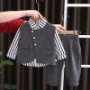 Bộ Áo Sơ Mi Bé Trai Hàn Quốc Cotton Thoáng Khí, Dễ Thương, Mềm Mại, Đa Năng Mùa Thu - Giá Ưu Đãi 393k 3