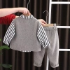 Bộ Áo Sơ Mi Bé Trai Hàn Quốc Cotton Thoáng Khí, Dễ Thương, Mềm Mại, Đa Năng Mùa Thu - Giá Ưu Đãi 393k 4